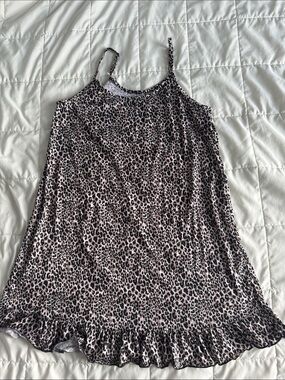 New Leopard Print Spaghetti Strap sleeping dress